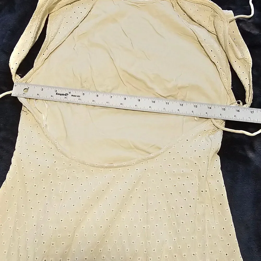 **NWT** Free People Sleeveless Eyelet Embroidered Midi Dress, Medium - Picture 11 of 16